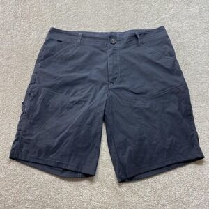 Kuhl Shorts Mens 38 Gray Nylon‎ Spandex Outdoor Hiking Lightweight Quick Dry
